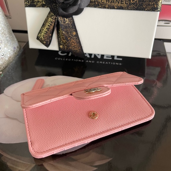 💖💖Chanel pink Flap Zip Card Holder💖💖 - Picture 5 of 8